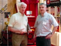 Donagh McClean with Duncan Stewart on Eco Eye, showing the blower door technology used for Air Tightness Testing by McClean Thermal Imaging