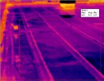 Thermal image of a flat roof - McClean Thermal Imaging, Co. Donegal, Ireland