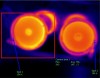 Sealing head fault located by using thermal imaging